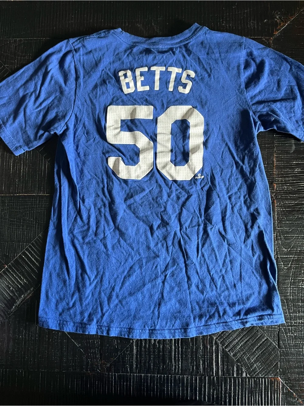Mookie Betts #50 Los Angeles Dodgers Royal Blue Tee by Nike Youth Size XL